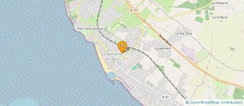 localisation de l'entreprise MONSIEUR ALBERT HOUET  LA BERNERIE-EN-RETZ