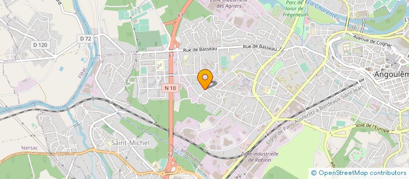 localisation de l'entreprise MONSIEUR ALBERT HUBERT à ANGOULEME