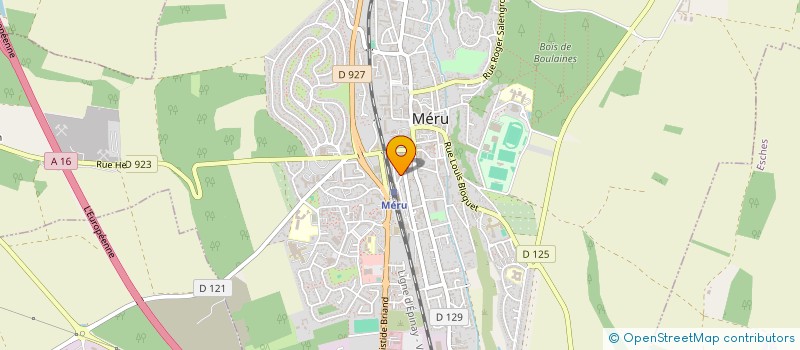 localisation de l'entreprise MONSIEUR ALBERT JACQUES  MERU