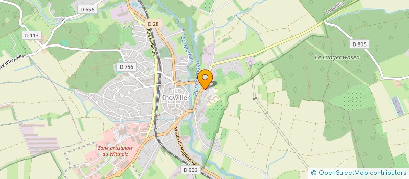 localisation de l'entreprise MONSIEUR ALBERT JAHN  INGWILLER