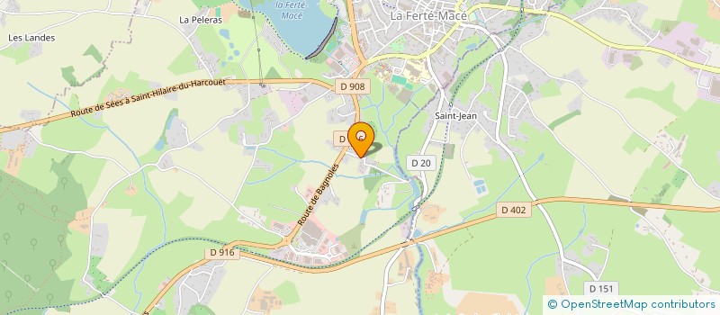 localisation de l'entreprise MONSIEUR ALBERT JARDIN à LA FERTE MACE