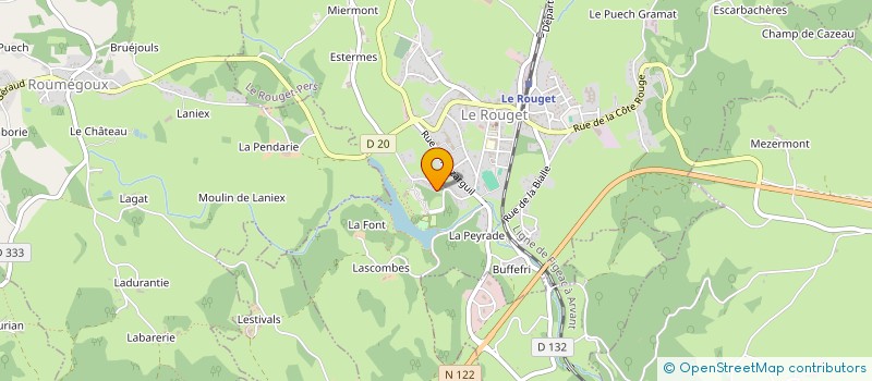 localisation de l'entreprise MONSIEUR ALBERT JAULHAC à LE ROUGET-PERS