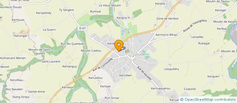 localisation de l'entreprise MONSIEUR ALBERT JEGOU  GOUDELIN