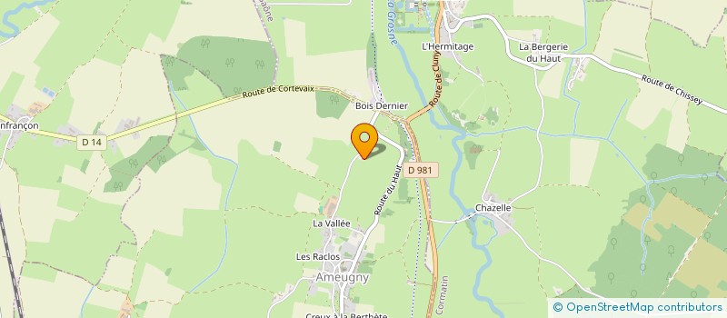 localisation de l'entreprise MONSIEUR ALBERT JUILLET  AMEUGNY