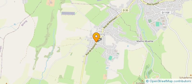 localisation de l'entreprise MONSIEUR ALBERT KREBS  BINING