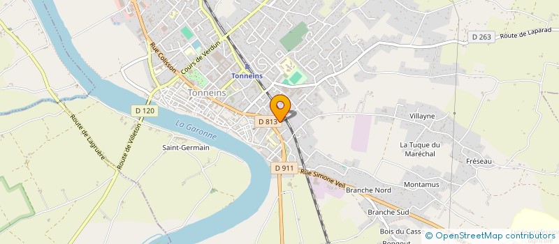 localisation de l'entreprise MONSIEUR ALBERT LANDI  TONNEINS