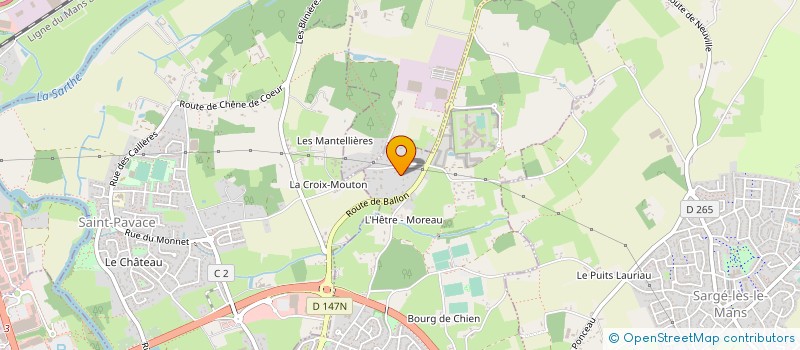 localisation de l'entreprise MONSIEUR ALBERT LANGEVIN  COULAINES