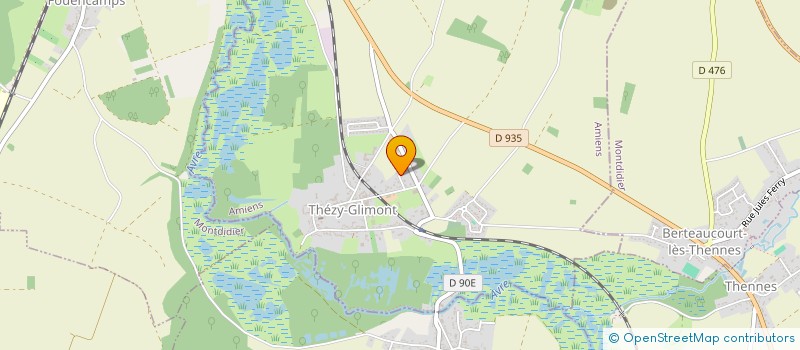 localisation de l'entreprise MONSIEUR ALBERT LAURENT  THEZY-GLIMONT