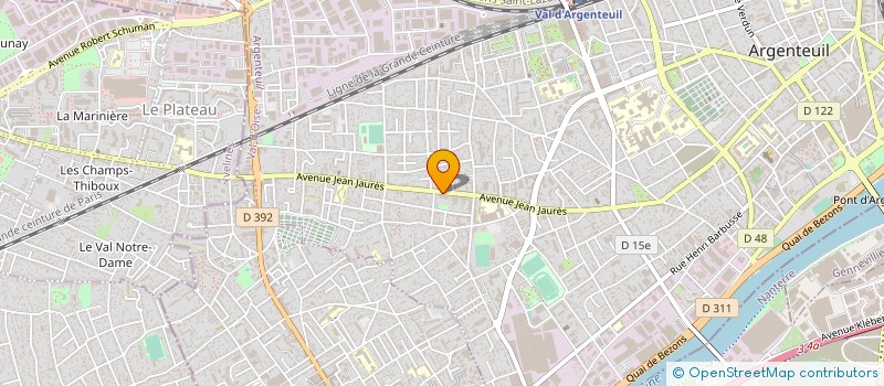 localisation de l'entreprise MONSIEUR ALBERT LAYANI  ARGENTEUIL