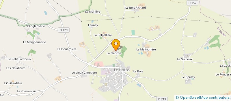 localisation de l'entreprise MONSIEUR ALBERT LE BOSSE  LE HORPS