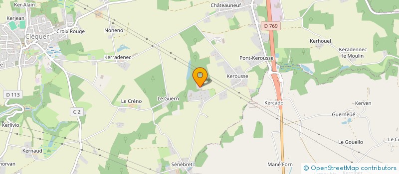 localisation de l'entreprise MONSIEUR ALBERT LE PAILLARD  CLEGUER