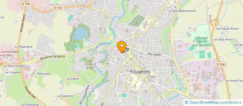 localisation de l'entreprise MONSIEUR ALBERT LEBEAU  FOUGERES