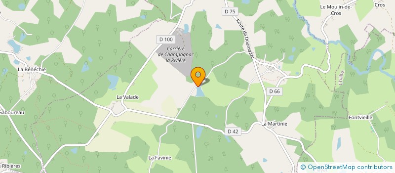 localisation de l'entreprise MONSIEUR ALBERT LEBEGUE à CHAMPAGNAC-LA-RIVIERE