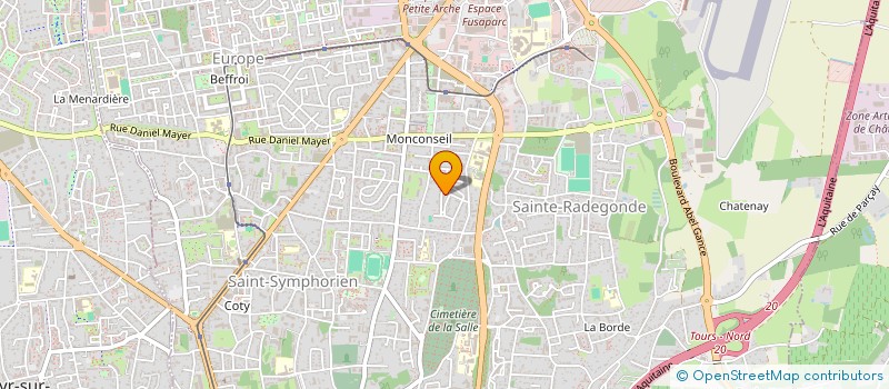 localisation de l'entreprise MONSIEUR ALBERT LEBORGNE  TOURS