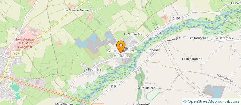 localisation de l'entreprise MONSIEUR ALBERT LEBOULANGER  FEUGERES