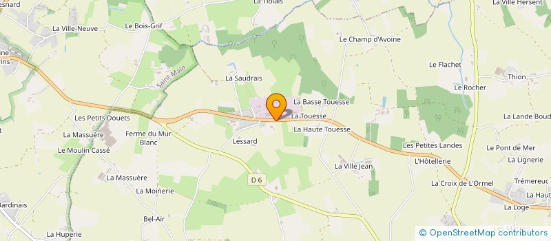 localisation de l'entreprise MONSIEUR ALBERT LEBRUN  SAINT-MELOIR-DES-ONDES