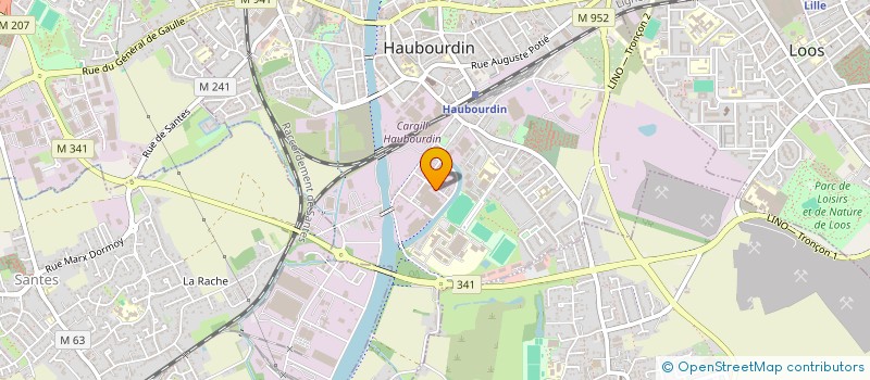 localisation de l'entreprise MONSIEUR ALBERT LESAGE  HAUBOURDIN