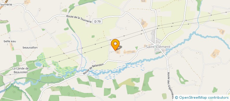 localisation de l'entreprise MONSIEUR ALBERT LEVALLOIS  SAINT-CLEMENT-RANCOUDRAY