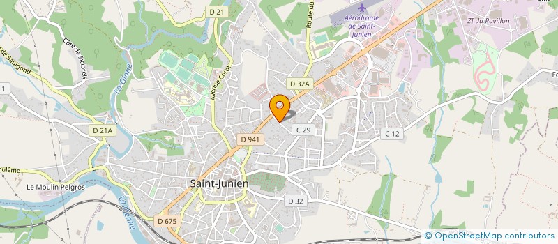 localisation de l'entreprise MONSIEUR ALBERT LEVEQUE  SAINT-JUNIEN