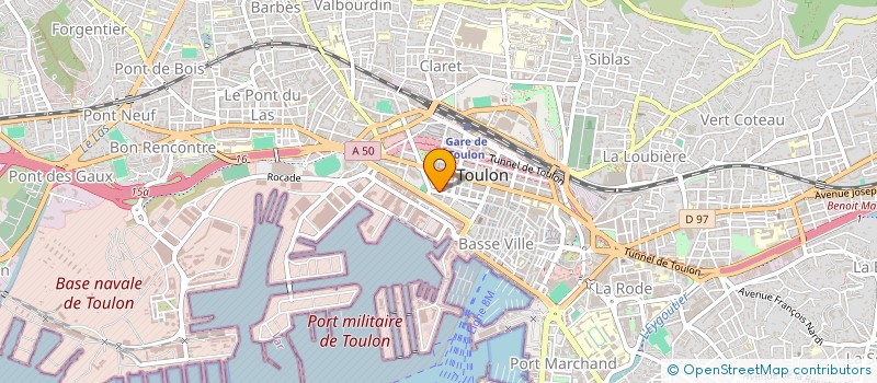 localisation de l'entreprise MONSIEUR ALBERT LEVIEL à TOULON