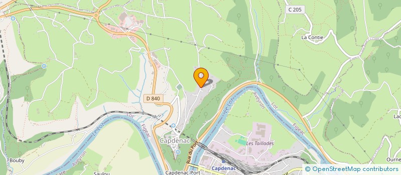 localisation de l'entreprise MONSIEUR ALBERT LILE  CAPDENAC