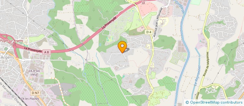 localisation de l'entreprise MONSIEUR ALBERT LORENZO  FREJUS