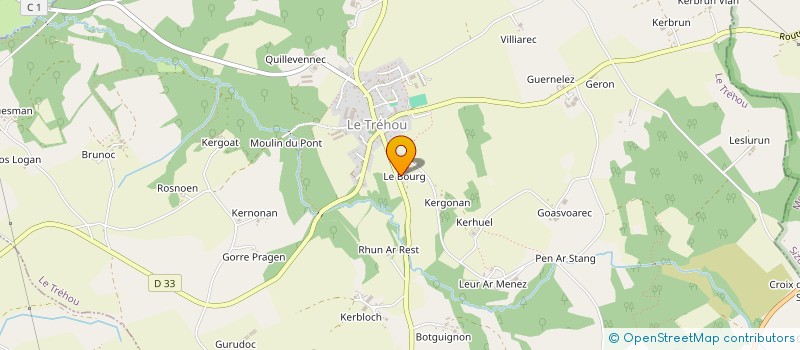 localisation de l'entreprise MONSIEUR ALBERT LOUEDEC  LE TREHOU