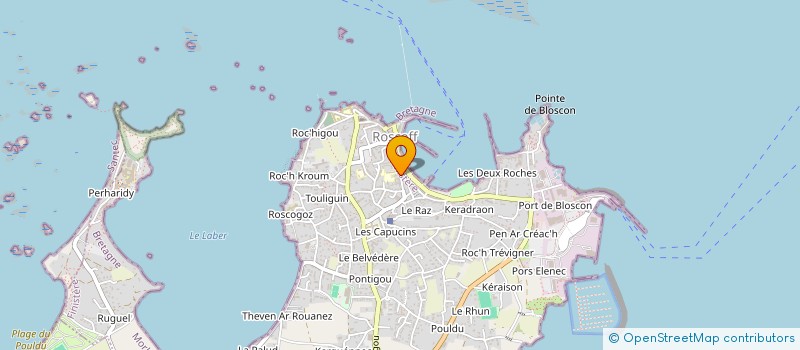 localisation de l'entreprise MONSIEUR ALBERT LOZAC H à ROSCOFF