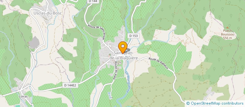 localisation de l'entreprise MONSIEUR ALBERT MACAGNE  SAINT-JEAN-DE-LA-BLAQUIERE