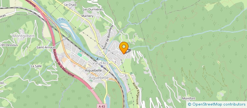 localisation de l'entreprise MONSIEUR ALBERT MAILLET  VAL-D'ARC