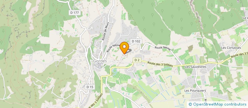 localisation de l'entreprise MONSIEUR ALBERT MANOUVRIER  GORDES