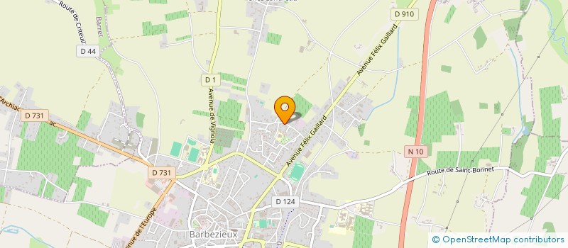 localisation de l'entreprise MONSIEUR ALBERT MARSAUD à BARBEZIEUX-SAINT-HILAIRE