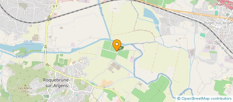 localisation de l'entreprise MONSIEUR ALBERT MARTIN  ROQUEBRUNE-SUR-ARGENS
