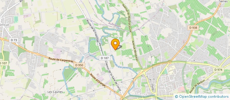 localisation de l'entreprise MONSIEUR ALBERT MEFFRE  CARPENTRAS