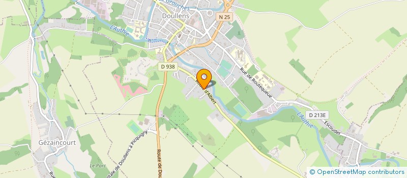 localisation de l'entreprise MONSIEUR ALBERT MERLIN  DOULLENS