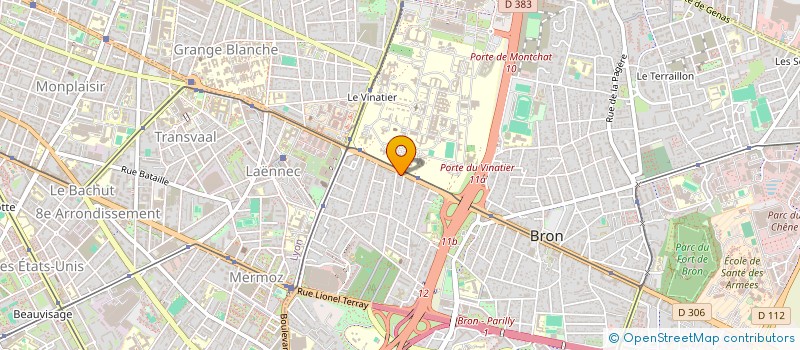 localisation de l'entreprise MONSIEUR ALBERT MEUNIER  BRON