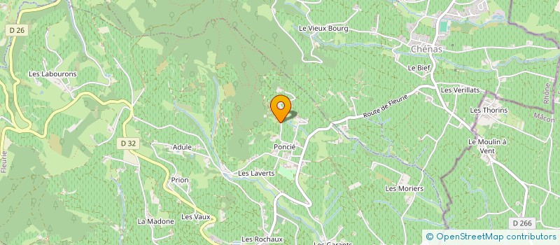 localisation de l'entreprise MONSIEUR ALBERT MICHAUD  VAUXRENARD