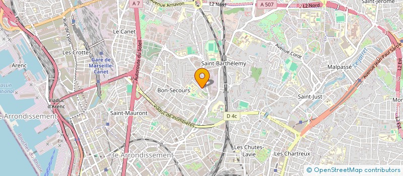 localisation de l'entreprise MONSIEUR ALBERT MICHELANGELI  MARSEILLE