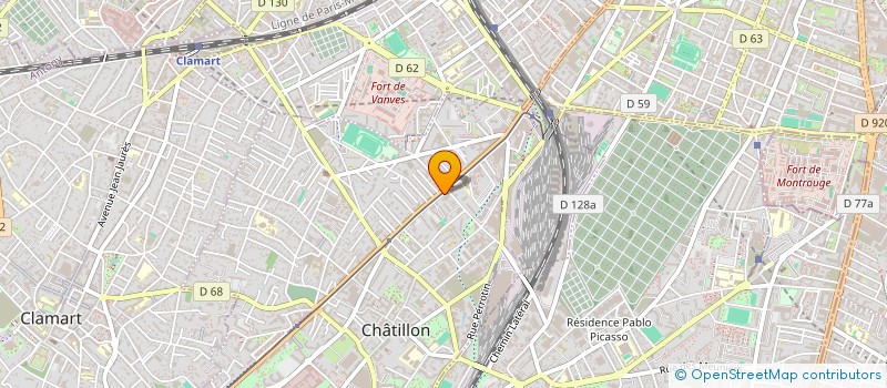 localisation de l'entreprise MONSIEUR ALBERT MILECKI  CHATILLON