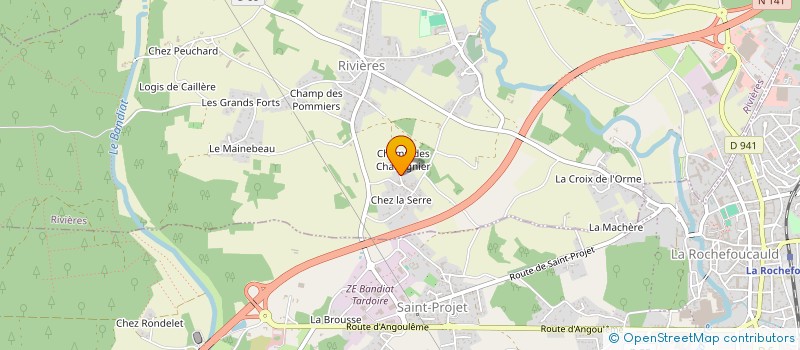 localisation de l'entreprise MONSIEUR ALBERT MOLIN à MOULINS-SUR-TARDOIRE