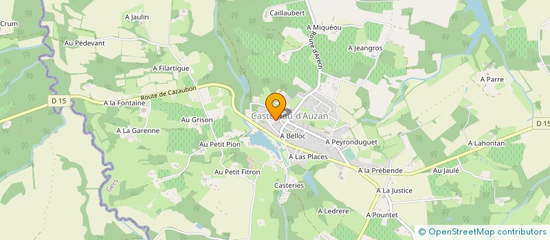 localisation de l'entreprise MONSIEUR ALBERT MONCLIN à CASTELNAU D'AUZAN LABARRERE
