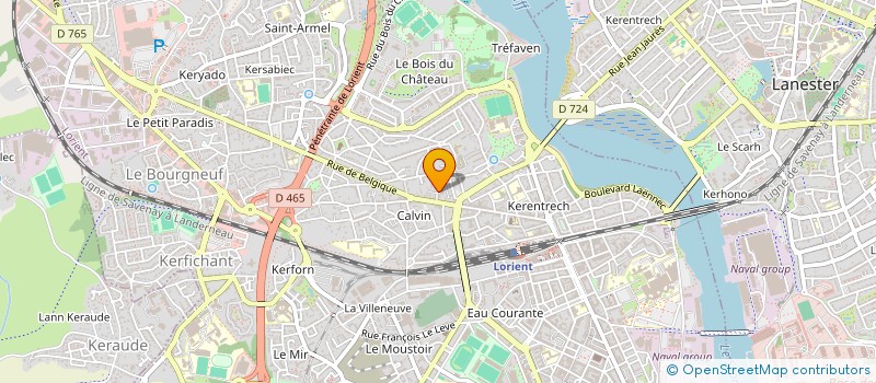 localisation de l'entreprise MONSIEUR ALBERT MONNERET  LORIENT