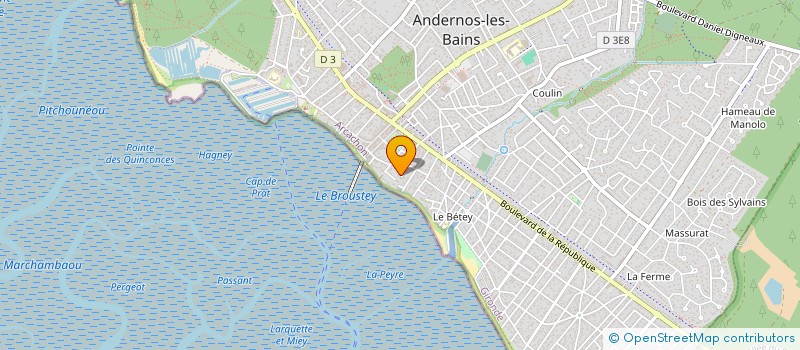 localisation de l'entreprise MONSIEUR ALBERT MORA  ANDERNOS-LES-BAINS