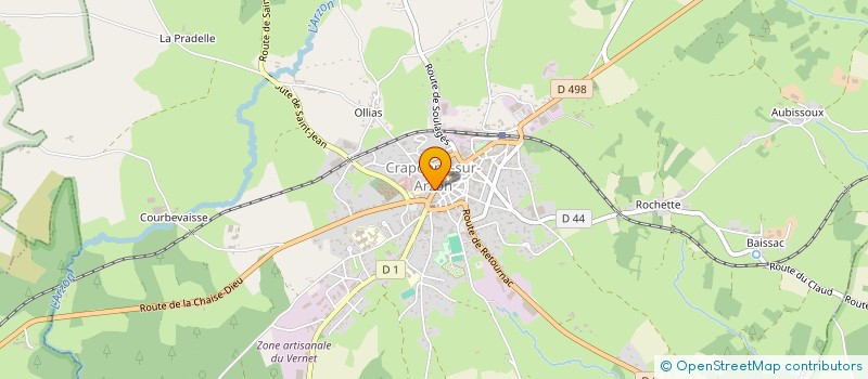 localisation de l'entreprise MONSIEUR ALBERT MOSNIER  CRAPONNE-SUR-ARZON