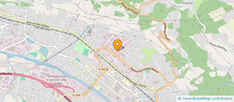 localisation de l'entreprise MONSIEUR ALBERT MOTHEAU  CLUSES