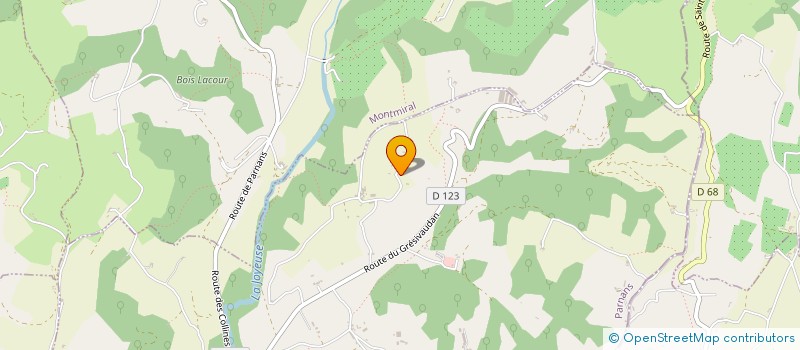 localisation de l'entreprise MONSIEUR ALBERT MOURRAT  PARNANS