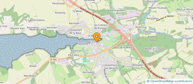 localisation de l'entreprise MONSIEUR ALBERT MOYSAN  LE FAOU