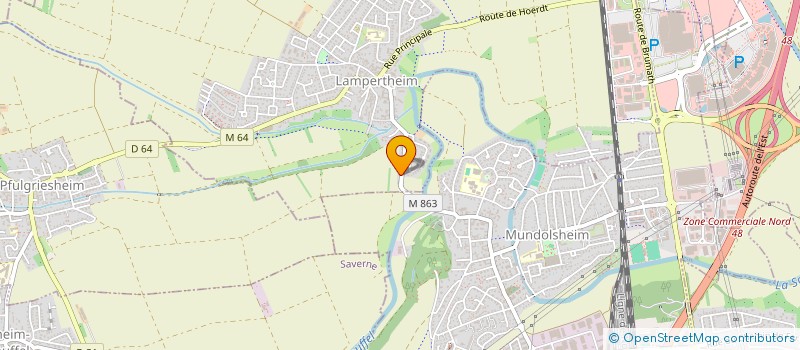 localisation de l'entreprise MONSIEUR ALBERT MULLER  LAMPERTHEIM