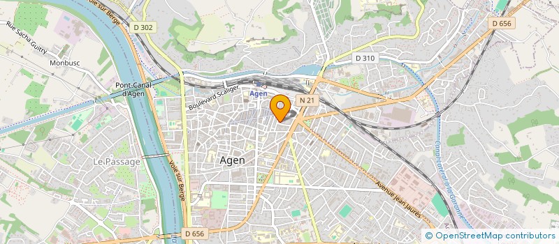 localisation de l'entreprise MONSIEUR ALBERT NARRAN  AGEN