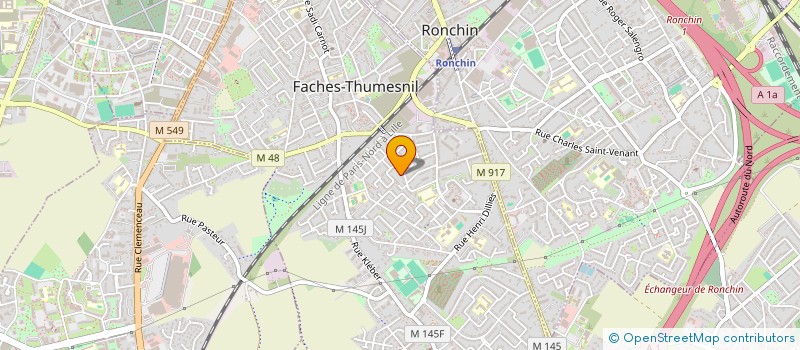 localisation de l'entreprise MONSIEUR ALBERT NGADUNI NSELE  FACHES-THUMESNIL